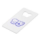 Chibi ち び Japans nihongo Hiragana script Creditkaart Flessenopener (Achterkant Gekanteld)