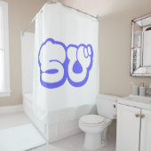 Chibi ち び Japans nihongo Hiragana script Douchegordijn (In situ)