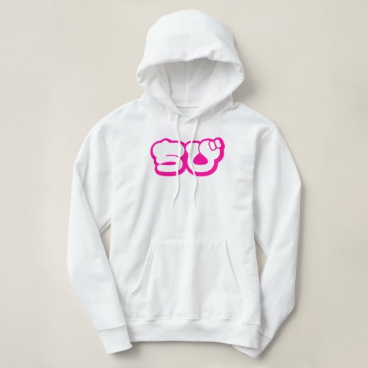 Chibi ち び Japans nihongo Hiragana script Hoodie (Design voorkant)