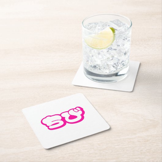 Chibi ち び Japans nihongo Hiragana script Kartonnen Onderzetters (Insitu)