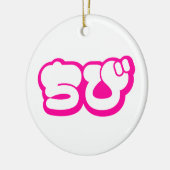 Chibi ち び Japans nihongo Hiragana script Keramisch Ornament (Links)