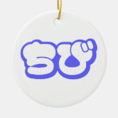 Chibi ち び Japans nihongo Hiragana script Keramisch Ornament (Voorkant)