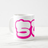 Chibi ち び Japans nihongo Hiragana script Koffiemok (Voorkant links)