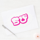 Chibi ち び Japans nihongo Hiragana script Ovale Sticker (Envelop)
