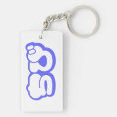 Chibi ち び Japans nihongo Hiragana script Sleutelhanger (achterkant)