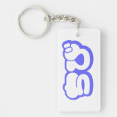 Chibi ち び Japans nihongo Hiragana script Sleutelhanger (Voorkant)