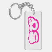 Chibi ち び Japans nihongo Hiragana script Sleutelhanger (Voorkant Links)