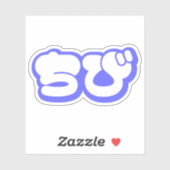 Chibi ち び Japans nihongo Hiragana script Sticker (Vel)