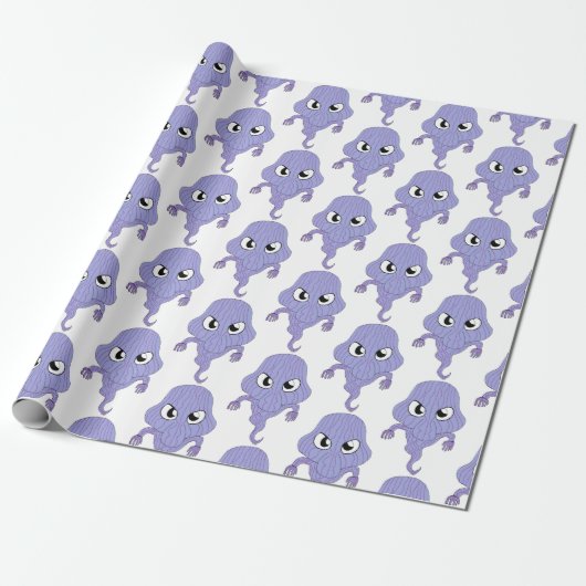 Chibi-achtige geest cadeaupapier (Uitgerold)