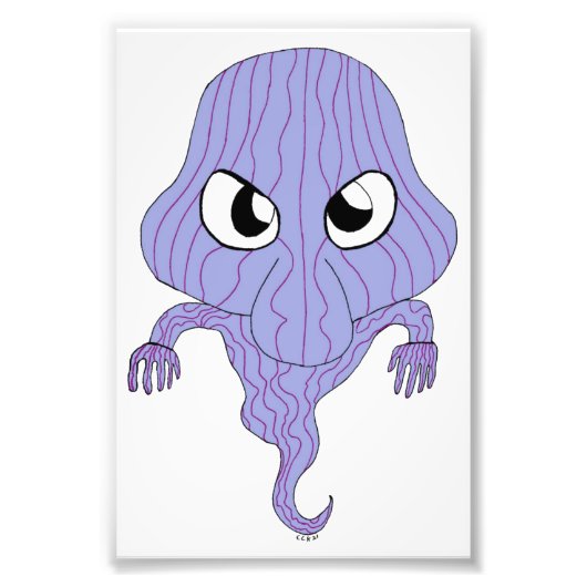 Chibi-achtige geest foto afdruk (Voorkant)