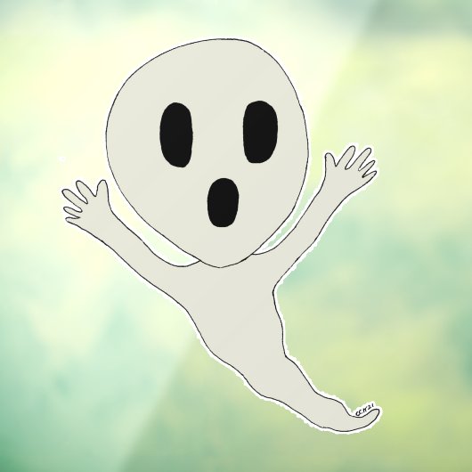 Chibi-achtige geest raamsticker (Vel 3)