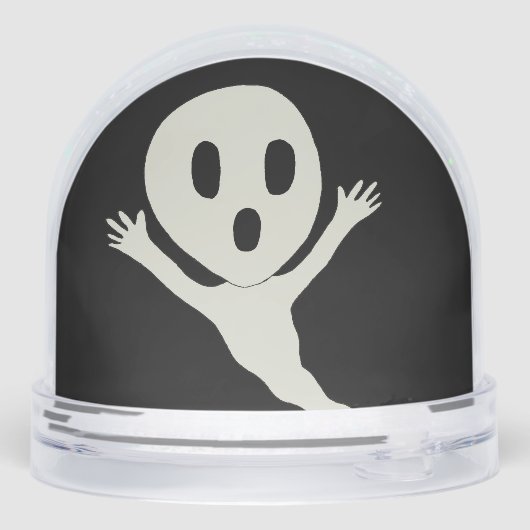 Chibi-achtige geest sneeuwbol (Achterkant)