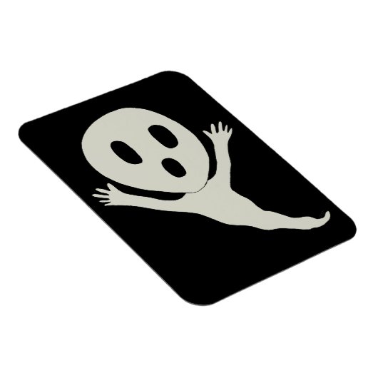 Chibi-achtige spookplaat magneet (Rechterzijde)