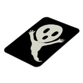Chibi-achtige spookplaat magneet (Linkerzijde)