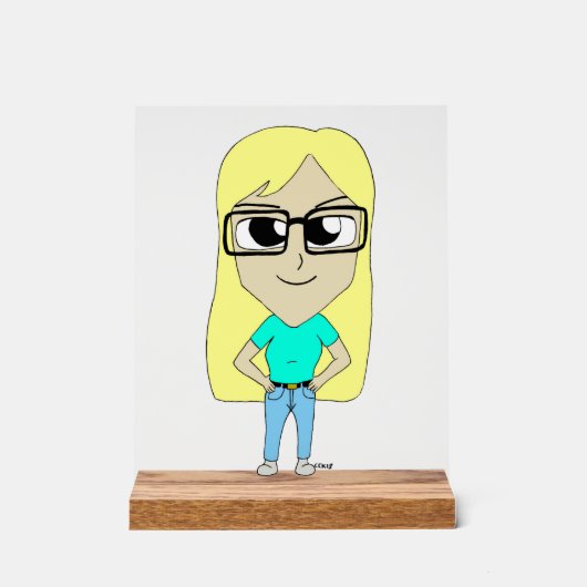 chibi acryl bord (Voorkant)