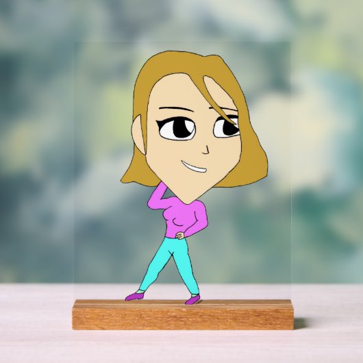 chibi acryl bord (Neutraal)