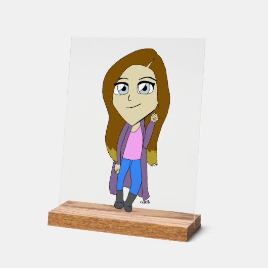 Chibi Acryl Bord (Hoek)