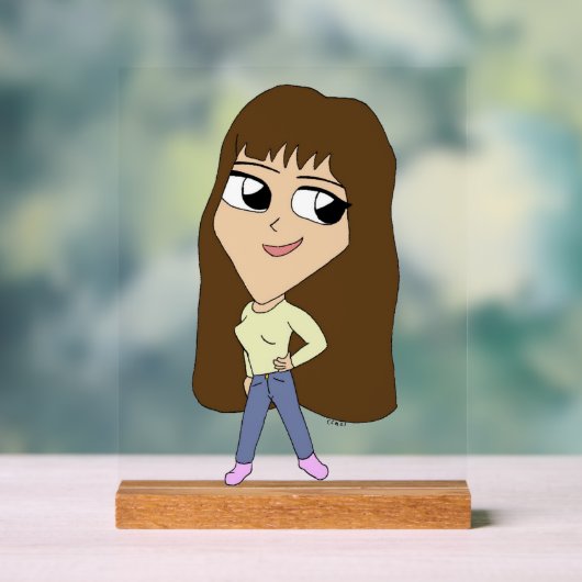 chibi acryl bord (Neutraal)