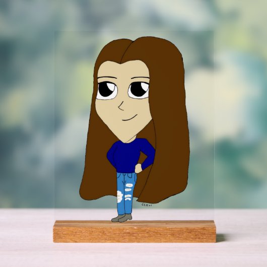 chibi acryl bord (Neutraal)