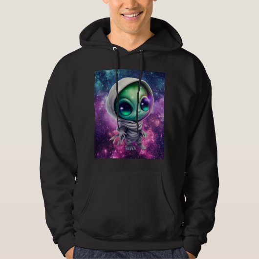 Chibi Alien Galaxy voor Hoodie (Voorkant)