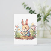 Chibi animal briefkaart (Staand voorkant)