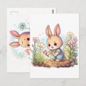 Chibi animal briefkaart (Voorkant / Achterkant)