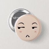 Chibi Anime Emoji Character DisGeloof Emote Face 1 Ronde Button 5,7 Cm (Voorkant /achterkant)