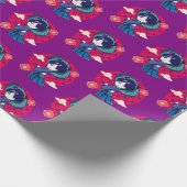 Chibi Anime Kawaii Kimono Cadeaupapier (Hoek)