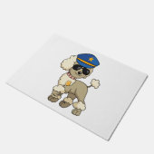 Chibi Anime Politie Poedel Hond Deurmat (Schuin)