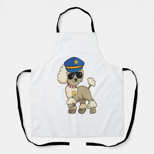 Chibi Anime Politie Poedel Hond Schort (Voorkant)