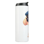 Chibi Anime Politie Poedel Hond Thermosbeker (Gedraaid links)