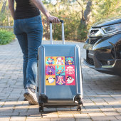 Chibi Anime Pop Art Custom-Cut Vinyl Stickers (Koffer Insitu)