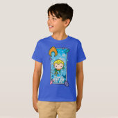 Chibi Aquaman - Ik zal de zeven Zeeen draaien T-shirt (Voorkant volledig)