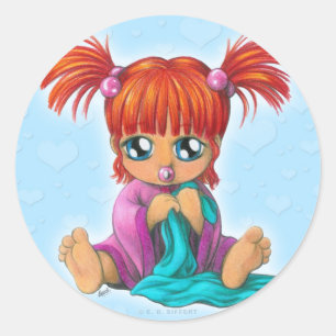 Chibi Baby Ronde Sticker