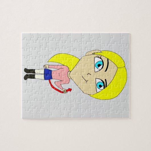 chibi "bad" girl legpuzzel (Horizontaal)