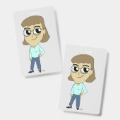 chibi badge (Voor- en achterkant)