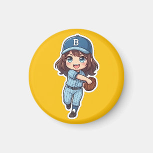 Chibi Baseball 2026 Editie - Fielder The Cannon Magneet