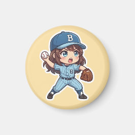 Chibi Baseball 2026 Editie - Pitcher Stride Magneet
