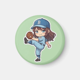 Chibi Baseball 2026 Editie - Werper opwinding Magneet