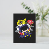 Chibi Batgirl klaar voor actie Briefkaart (Staand voorkant)