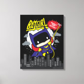 Chibi Batgirl klaar voor actie Canvas Afdruk (Voorkant)