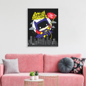 Chibi Batgirl klaar voor actie Canvas Afdruk (Insitu (Woonkamer))