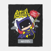 Chibi Batgirl klaar voor actie Fleece Deken (Voorkant)