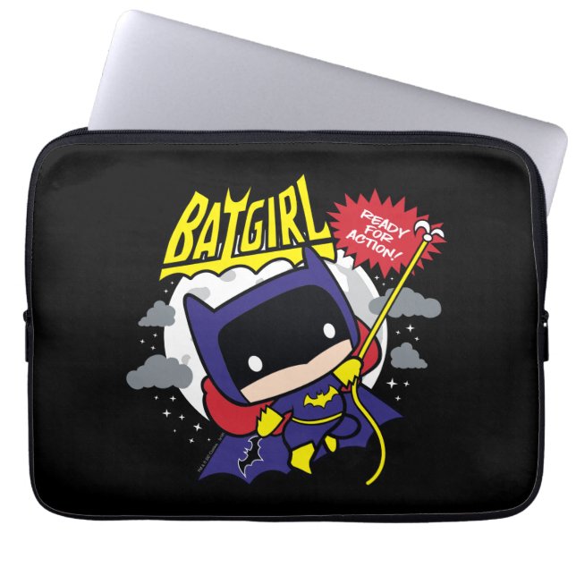 Chibi Batgirl klaar voor actie Laptop Sleeve (Voorkant)