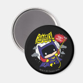 Chibi Batgirl klaar voor actie Magneet (Voorkant / Achterkant)