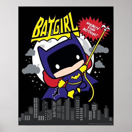 Chibi Batgirl klaar voor actie Poster (Voorkant)