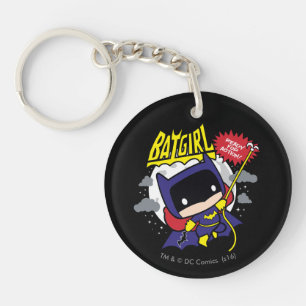 Chibi Batgirl klaar voor actie Sleutelhanger