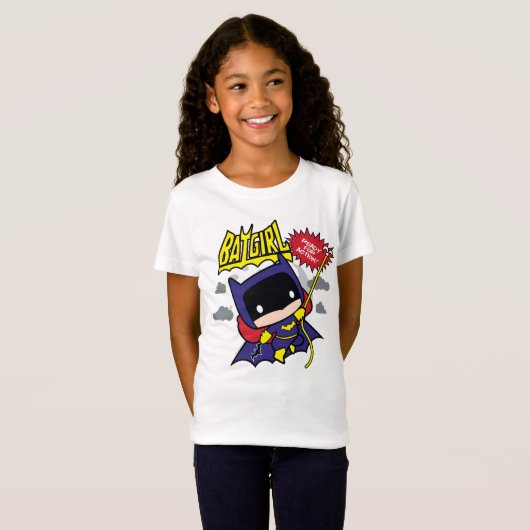 Chibi Batgirl klaar voor actie T-shirt (Voorkant volledig)