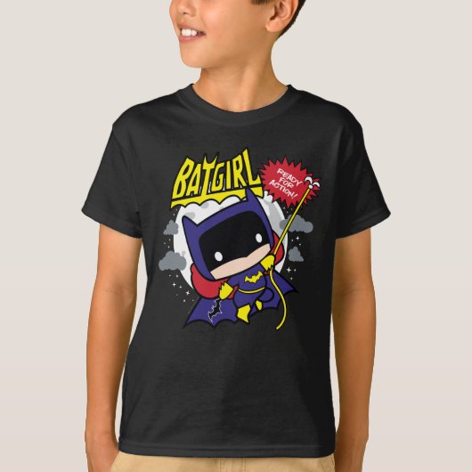 Chibi Batgirl klaar voor actie T-shirt (Voorkant)