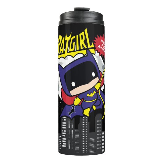Chibi Batgirl klaar voor actie Thermosbeker (Voorkant)